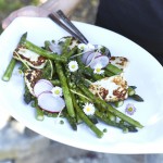 Warmer Spargel-Salat mit Haloumi