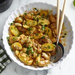 Kartoffelsalat mit Kimchi